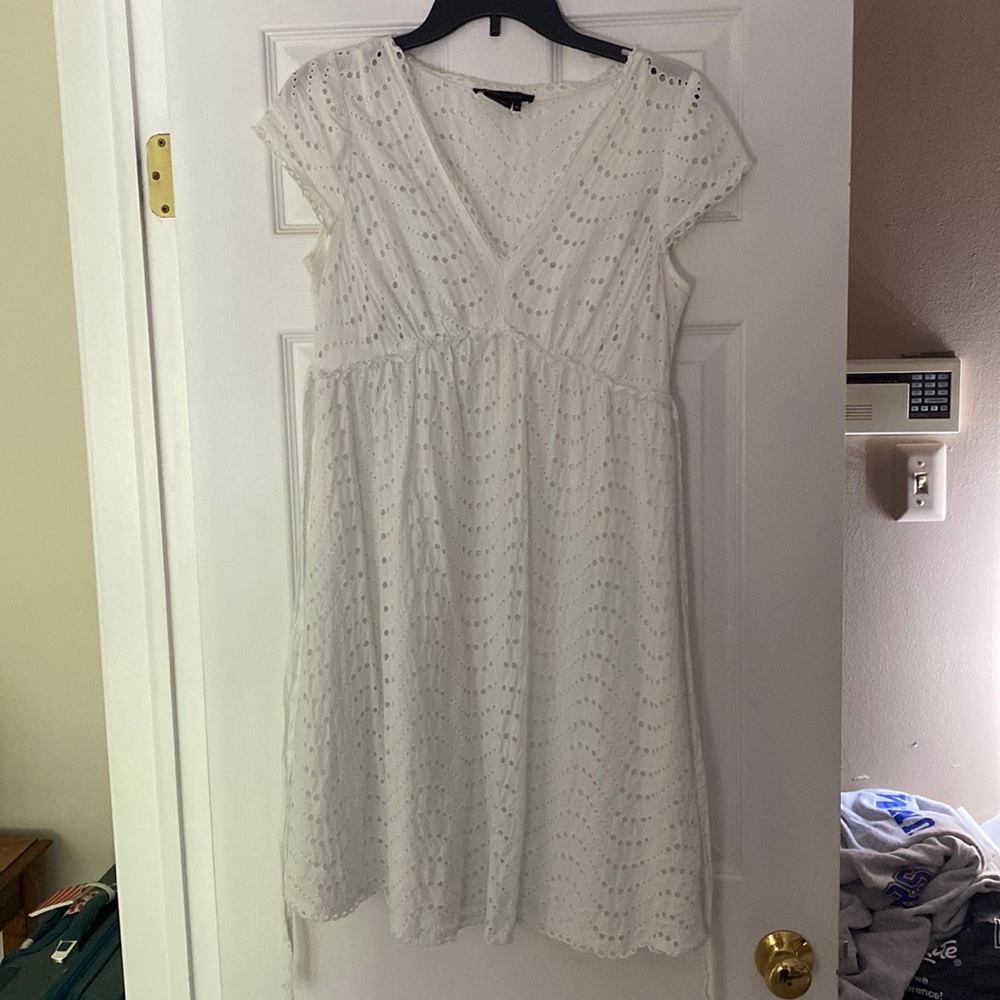 BCBGMAXAZRIA eyelet dress